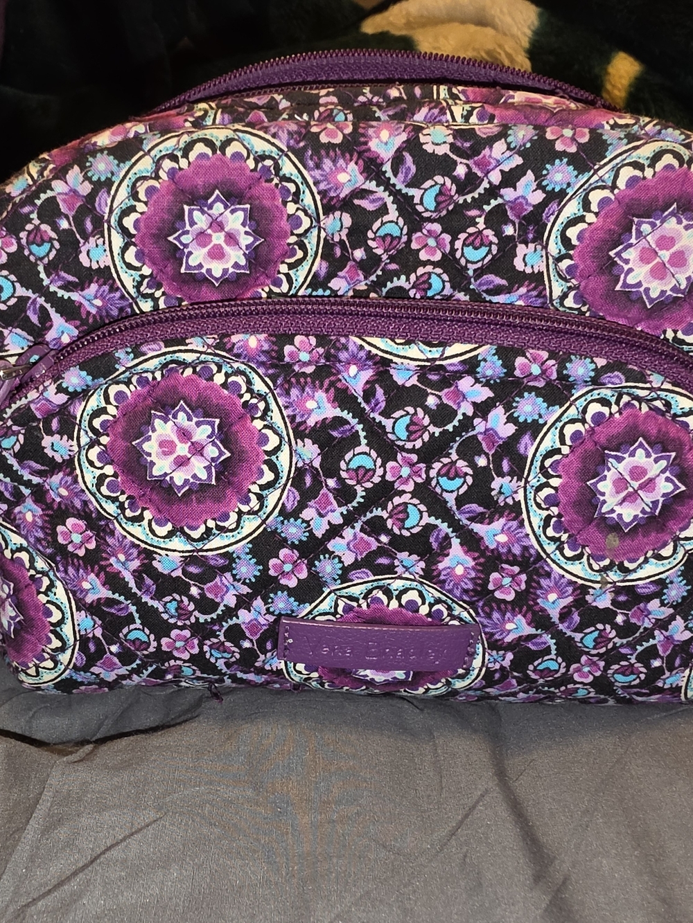 Vera Bradley Lilac Medallion Medium Cosmetic Bag